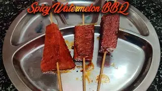 Spicy Grilled Watermelon recipe in tamil || Amirtha Mehandi Studio || मेहंदी स्टूडियो ||