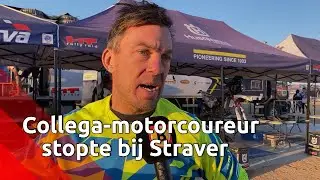 Deze Zweedse motorcoureur stopte bij de bewusteloze Edwin Straver.