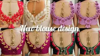 Beautiful blouse back neck design 💕 blouse new model design 😍 blouse back design ❤️