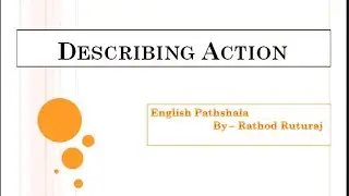 #Std10 #Function #EnglishGrammar || Std :- 10 || Function || Describing Action-| ક્રિયાનું વર્ણન ||