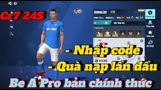 [BAPF] Code Be A Pro Football, first deposit gift get C.Ronaldo 24S