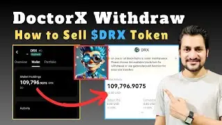 DoctorX Token Withdraw in Exchange | How to Sell DRX Tokens | How to Claim DRX tokens