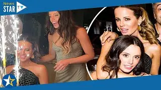 Kate Beckinsale's daughter Lily Sheen presents cake to her mother at her 48th birthday party 834445