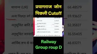 Rrb Group D previous cutoff | prayagraj zone safe score| कितना फार्म अप्लाई हुआ है