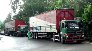 FULL WINGBOX TRUCKS !! LONG TRAILER TRUCK TRONTON TRUCK HINO 500 UD QUESTER ISUZU GIGA FUSO FIGHTER