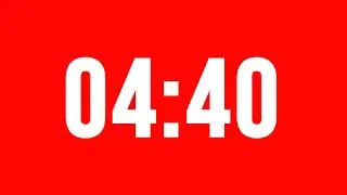 4 Minute 40 Second Timer With Alarm Without Music
