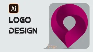 Best Logo Design in illustrator ai cc 2024 || Creative Design Location Icon 3D Logo in illustrator