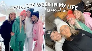 COLLEGE WEEK IN MY LIFE VLOG // snow days, darties + balancing work and play