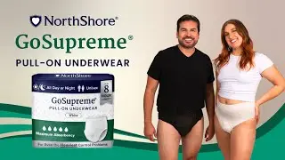 NorthShore GoSupreme Pull-On Underwear | 8 Hours of Maximum Leak Protection, Sizes Small–3XL