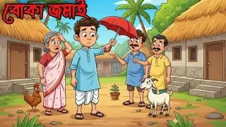 বোকা জামাই  | Stupid son in-low | Bangla Golpo | Bangla Cartoon | Janaojana Cartoon | Moral Stories