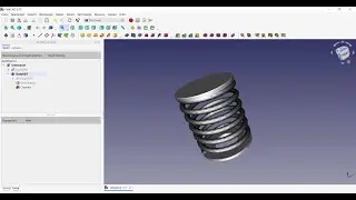 FreeCAD 0.19 V6 Engine (Rocker Spring)