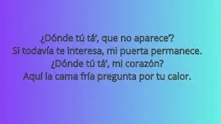 ¿Dónde tú tá’, karaoke