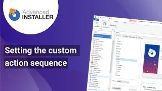 Setting the custom action sequence