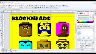 Serif PagePlus X9 - 1. LEGO BLOCKHEAD Selfies Poster