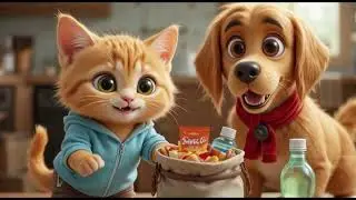 Orange Cat Goes on a Trip With His Dog Best Friend 🐱🐶 | Cutest Adventure