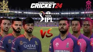 RCB vs RR -IPL 2025🔥 Will RR win this time against RCB or will RCB do a Double on RR? CRICKET 24