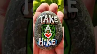 Take a walk and forget the world. #hiking #paintedrocks #kindnessrocks #artrocks #ipaintrocks
