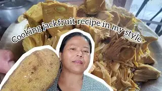 Cooking jackfruit recipe in my style 🤤 | shillong's cold and foggy weather ☁️