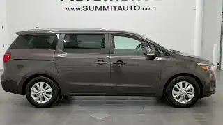 2017 KIA SEDONA LX MINIVAN IN TITANIUM BRONZE METALLIC 8 PASSENGER WALK AROUND REVIEW 11046A SOLD!