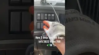 How 2 drop Your Air Bags on a 2022 Volvo 760 #trucker #trucking #youtuber #truckdriving #8teenwilln