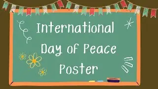 International Day Of Peace Poster/poster making competition/21st September #internationaldayofpeace