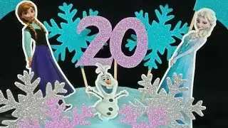Frozen Theme Cake Toppers | Frozen Theme Birthday | DIY Cake Toppers | Buddy's Art