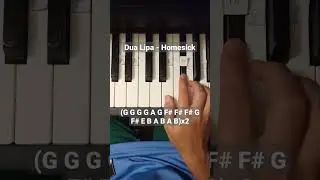 Dua Lipa - Homesick - piano tutorial