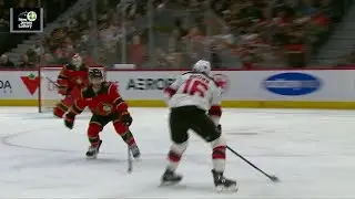 Simon Nemec scores a goal against the Ottawa Senators