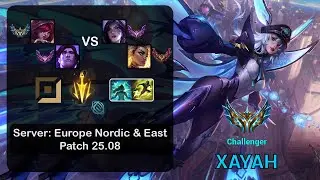 Xayah ADC + Taric vs Kai'Sa + Rell - EUNE Challenger - Patch 25.08