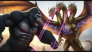 Epic clash King Kong vs Giant Fire Dragon ! who wins?