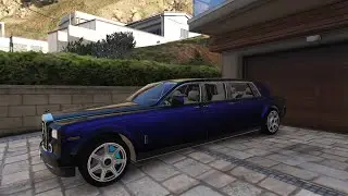 GTA V - Rolls-Royce Phantom Limousine for UBER and Rideshare.