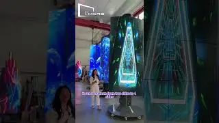 Transforming designing Mechanical rotating led display screen #led #leddisplay #rotatedledscreen
