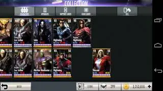 Injustice: gods Among Us (LvL 99 all cards & gears - 2014)