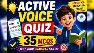 Active Voice vs Passive Voice Quiz | 35 MCQs | English Grammar Test | VerboHub5