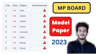 MP Board Model Paper 2023 Exam|| Paper Pattern 🔥