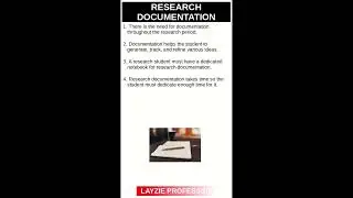 Research documentation