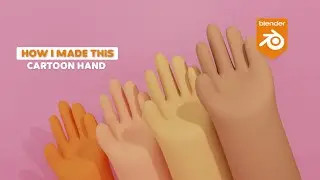 Create a Simple cartoon hand | Blender | 3D | Tutorial