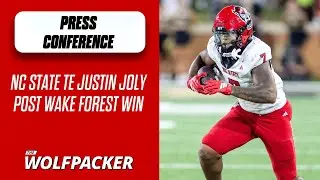 NC State TE Justin Joly press conference after 34-24 win over Wake Forest