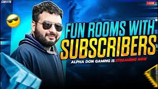 Fun Rooms With Subscribers - AlphaDon is Live - Telugu Gaming Live #freefire #ff