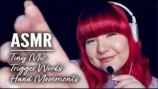ASMR 🎤 Sleepy & Tingly Trigger Words in English and Finnish | Tiny Microphone & Hand Movements  🎤