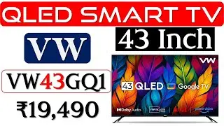 👉VW VW43GQ1 Smart TV Review🔥स्मार्ट टीवी🔥43 Inch ​4K UHD Smart TV🔥Best VW QLED Smart TV under 20000