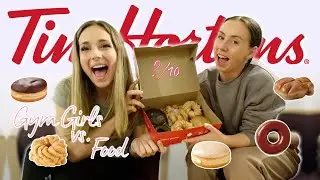 Gym Girls vs. Food: Tim Hortons UK Review | Donuts Taste Test Ep.1 ft. @sophiekeeble6116