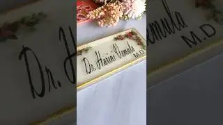 customized desk name plate..#handmade #resin #resinart