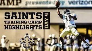 Saints Training Camp Highlights from Day 4 | New Orleans Saints