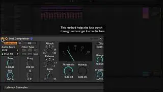 Базовая настройка боковой цепи для бас-гитары и кика (Ableton Glue Compressor)