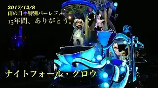 　【ディズニーランド】ナイトフォール・グロウ⭐︎雨の日限定夜のパレード