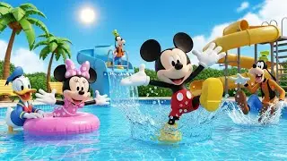 Mickey Mouse Goes Swimming! 🏊&zwj;♂️💦 | Funny  Cartoon for Kids
