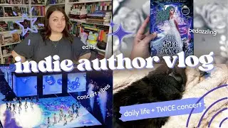 twice concert, editing, and bedazzling books 🌟 author weekly vlog
