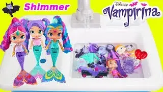 Shimmer and Shine + Vampirina Morning Routine for LOL Surprise Dolls