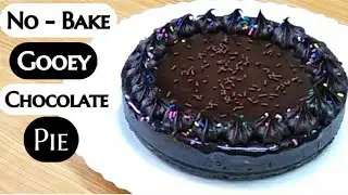 No - Bake Gooey Chocolate Pie| Valentine's Day Special Pie No Need To Bake